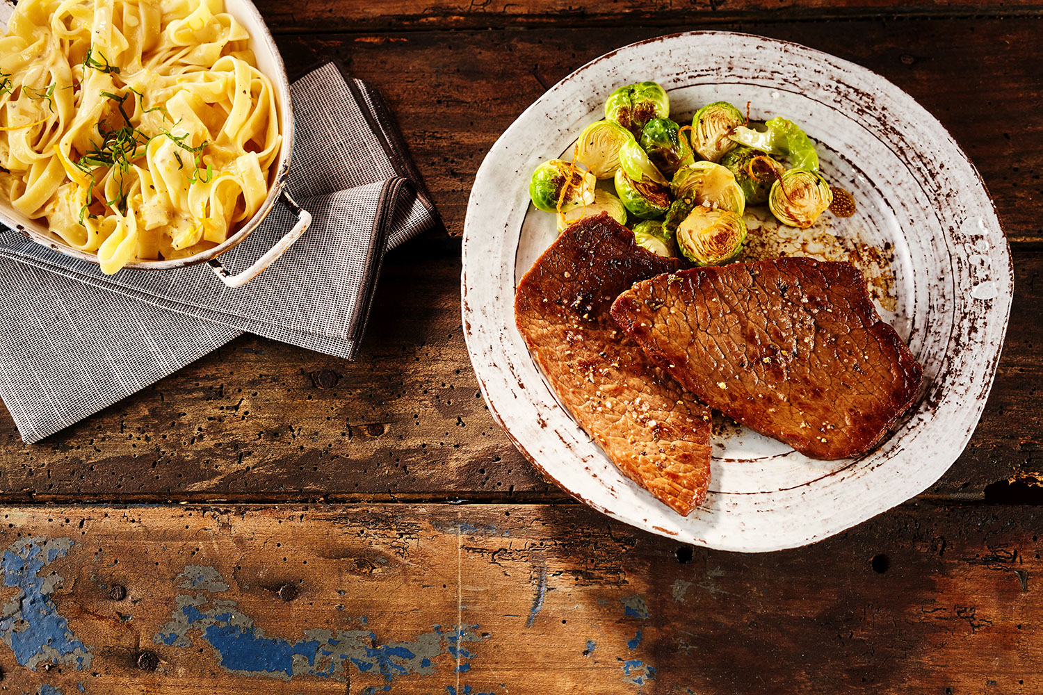 Tillman&amp;#39;s - Tillman’s Rinder Minutensteaks mit Bandnudeln